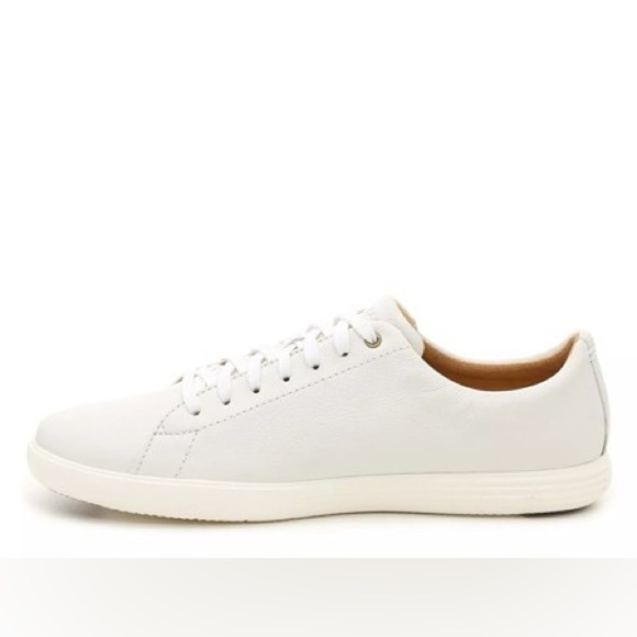 Cole Haan grand crosscourt ll leather sneakers white size 8.5 - Picture 1 of 7